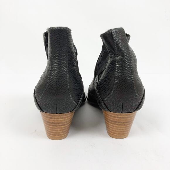 KELSI DAGGER Women's Elsewhere Ankle Boot Size 6 Black Leather Block Heel NWOB - Picture 8 of 12